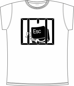escape, key, computers, t-shirts